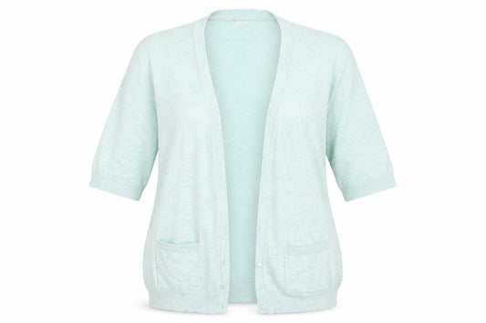 Womens UK Size 16 Berkertex Green Cardigan Jumper