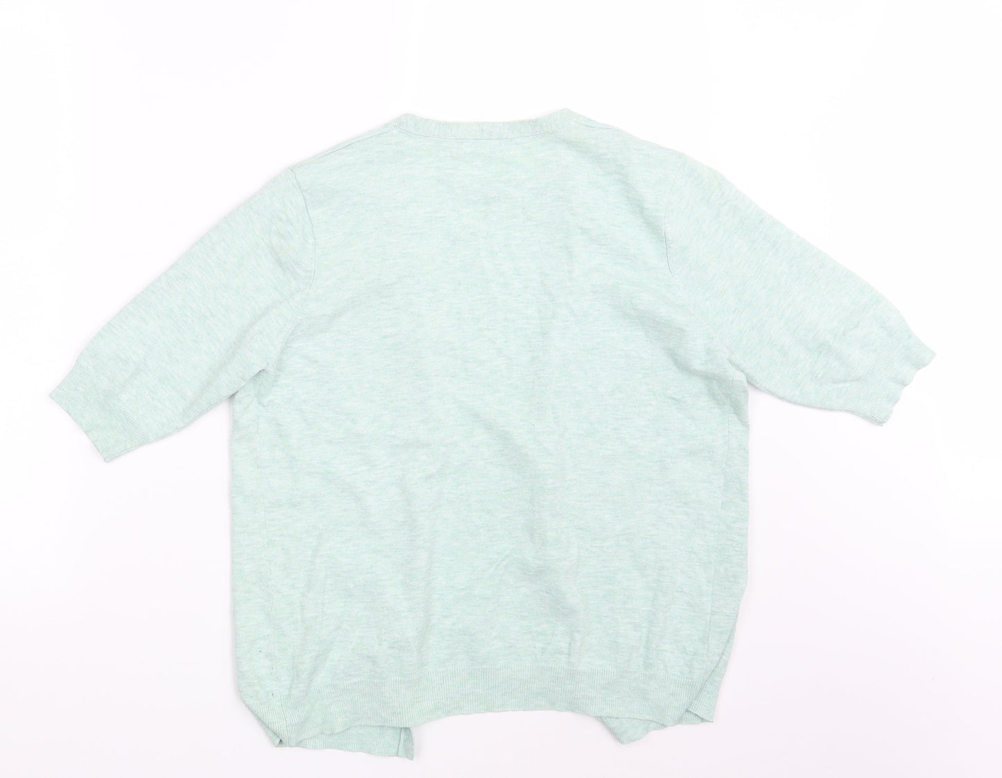 Womens UK Size 16 Berkertex Green Cardigan Jumper