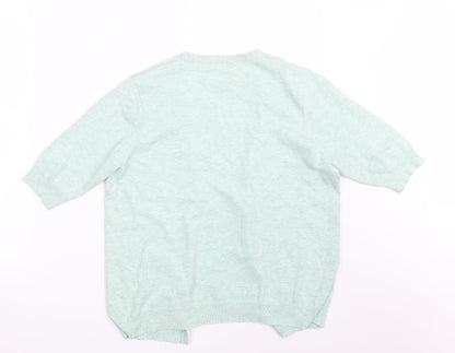 Womens UK Size 16 Berkertex Green Cardigan Jumper
