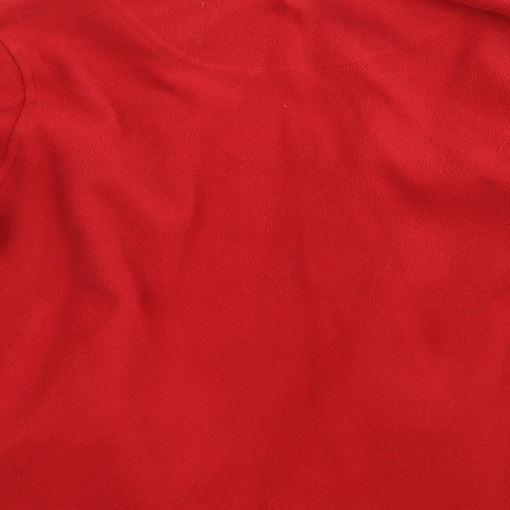 Womens UK Size 14 BHS Red Full Zip Jumper