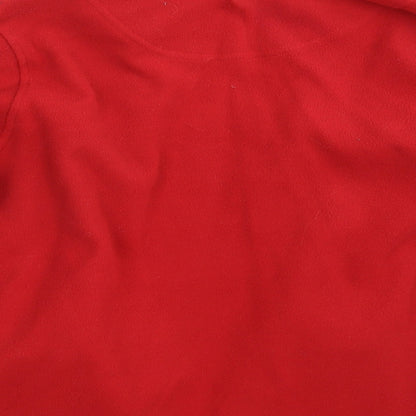 Womens UK Size 14 BHS Red Full Zip Jumper