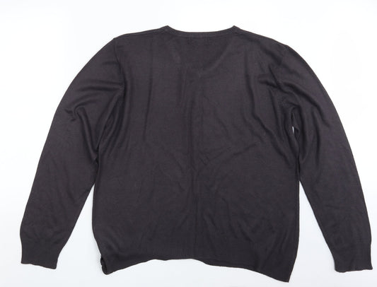 George Mens Black   Pullover Sweatshirt Size L
