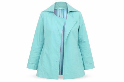 Womens UK Size 8 Per Una Green Trench Coat
