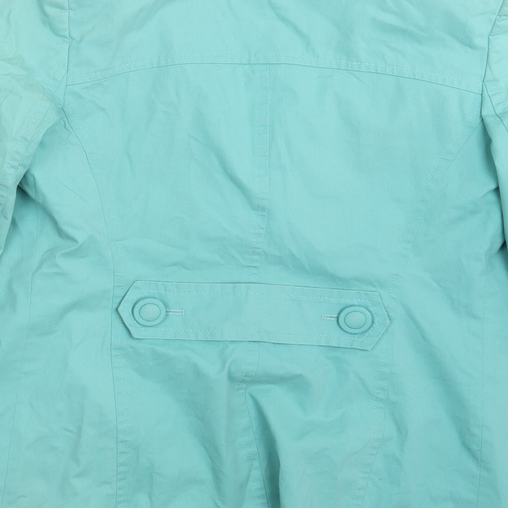 Womens UK Size 8 Per Una Green Trench Coat