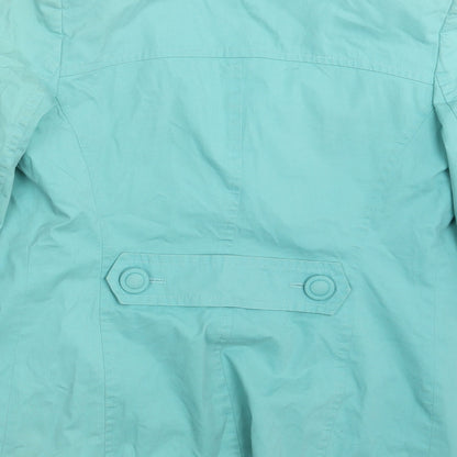 Womens UK Size 8 Per Una Green Trench Coat
