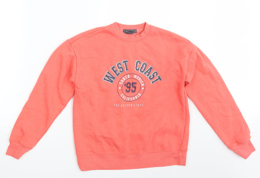 Primark Womens Orange   Pullover Jumper Size 4