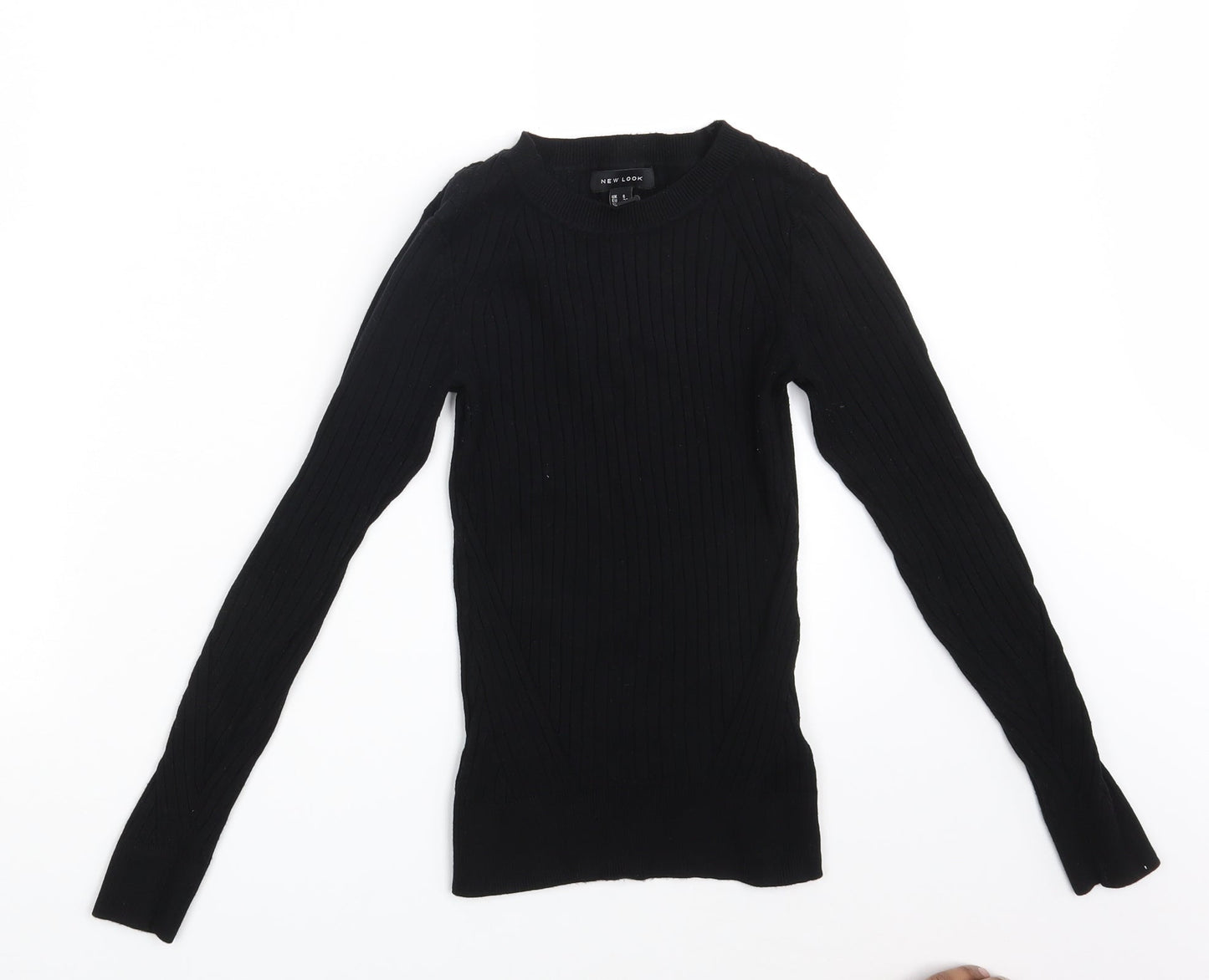 Womens UK Size 6 New Look Black Pullover Jumper