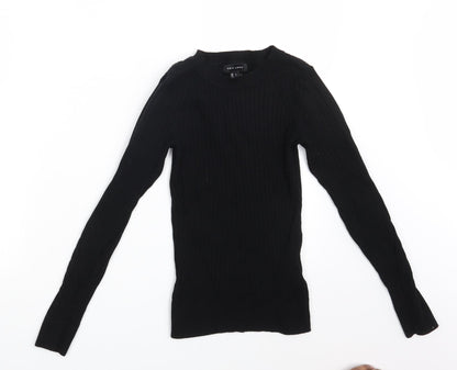 Womens UK Size 6 New Look Black Pullover Jumper