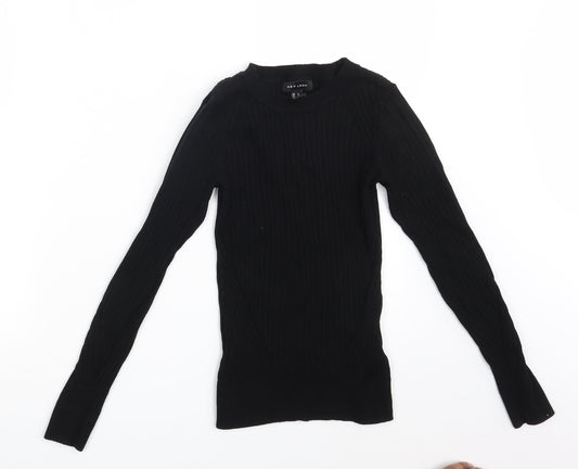 Womens UK Size 6 New Look Black Pullover Jumper
