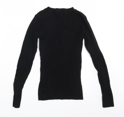 Womens UK Size 6 New Look Black Pullover Jumper
