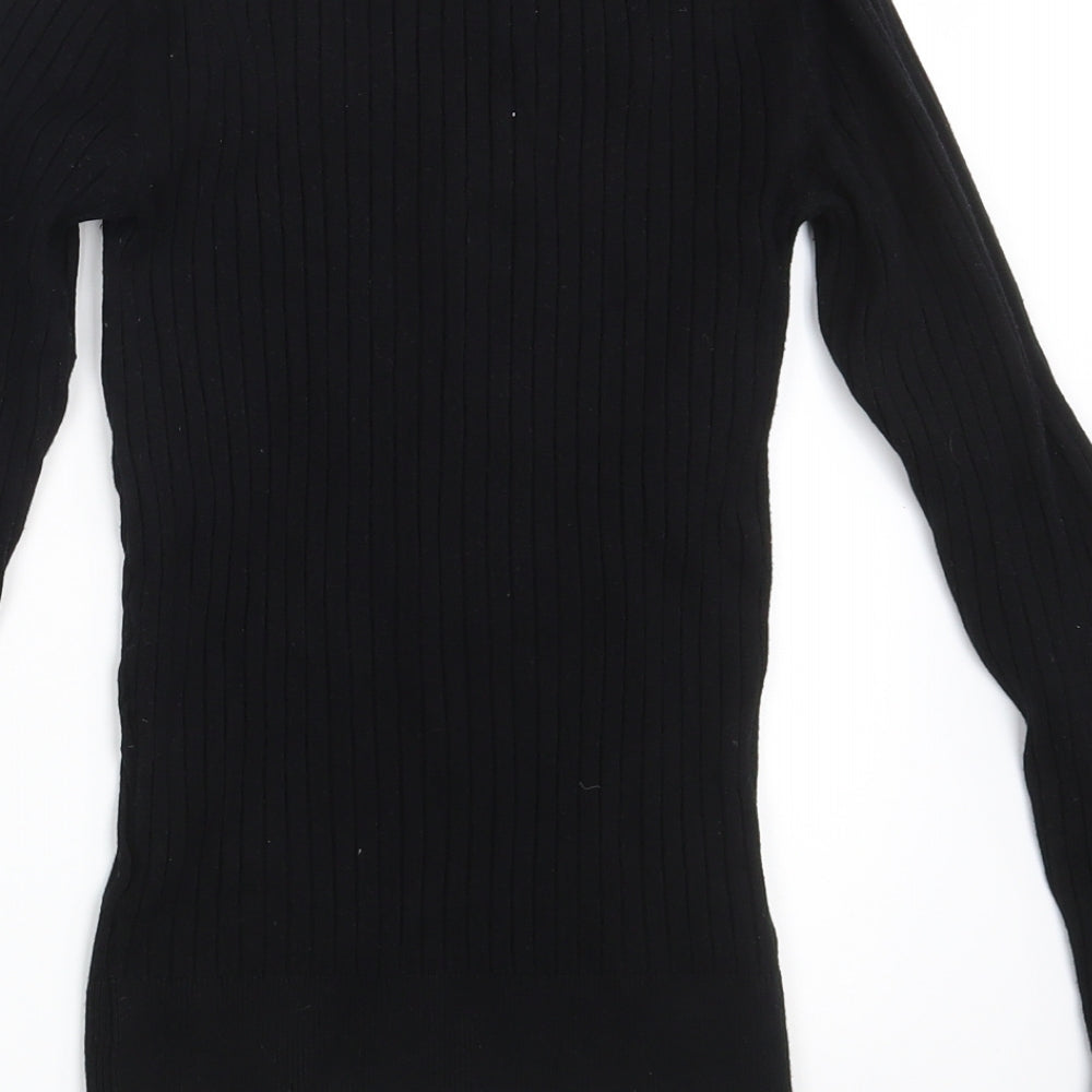 Womens UK Size 6 New Look Black Pullover Jumper