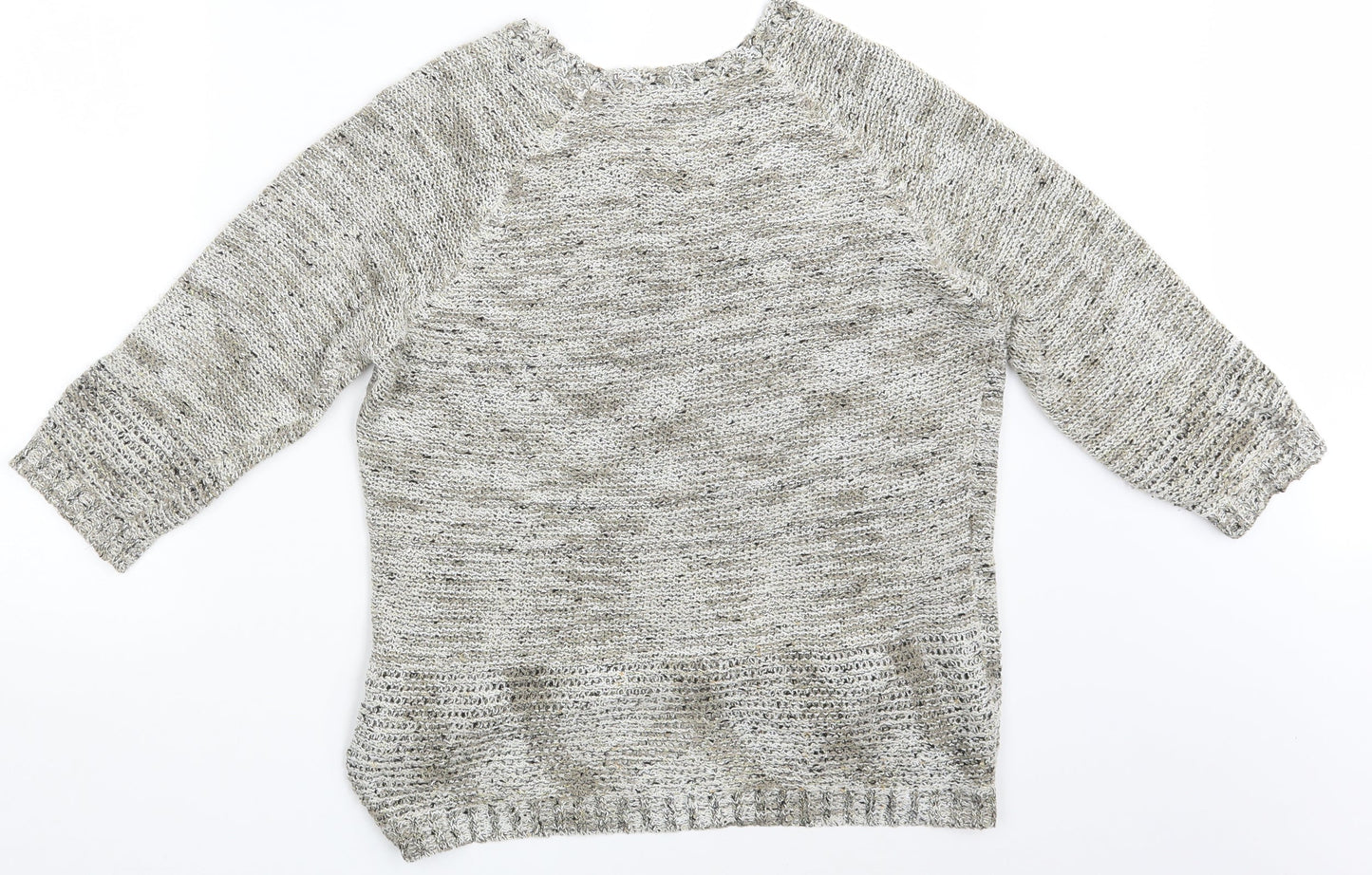 BM Collection Womens Beige   Pullover Jumper Size M