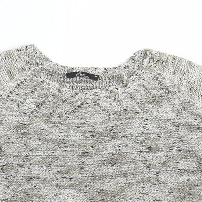 BM Collection Womens Beige   Pullover Jumper Size M