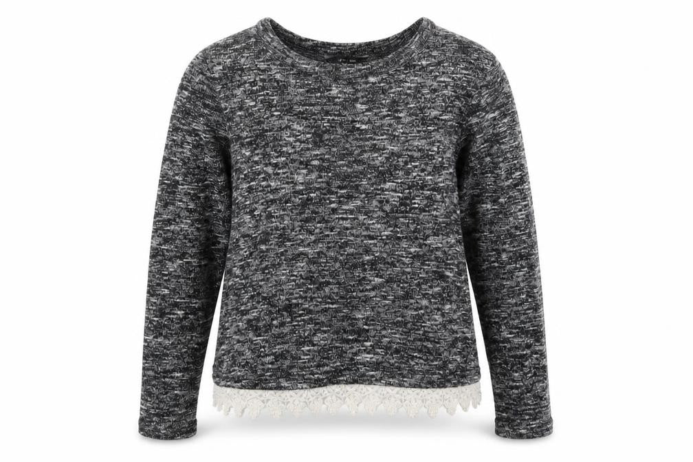 New Look Girls Black   Pullover Sweatshirt Size 12-13 Years