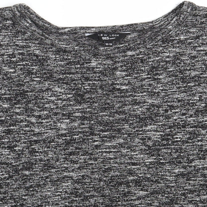 New Look Girls Black   Pullover Sweatshirt Size 12-13 Years