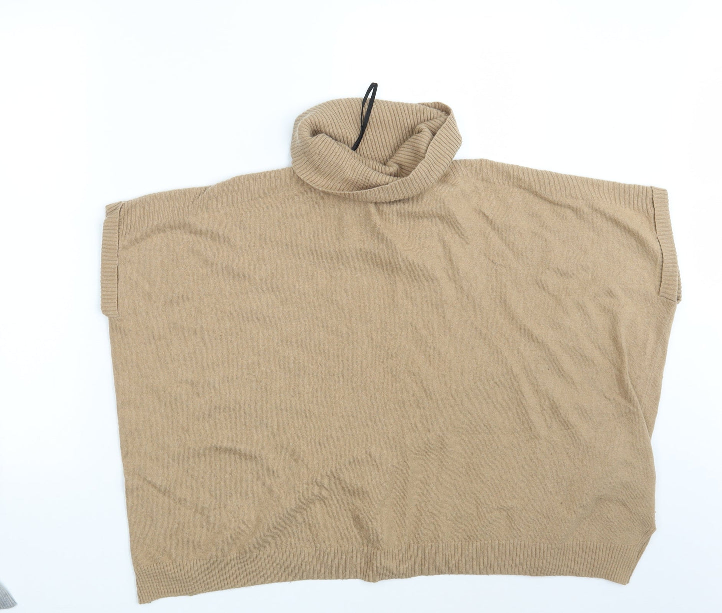 Womens UK Size S New Look Brown Wrap Jumper