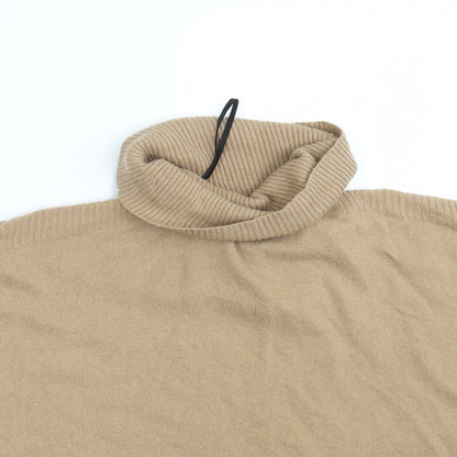 Womens UK Size S New Look Brown Wrap Jumper