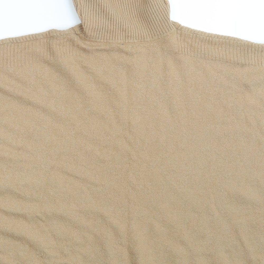 Womens UK Size S New Look Brown Wrap Jumper