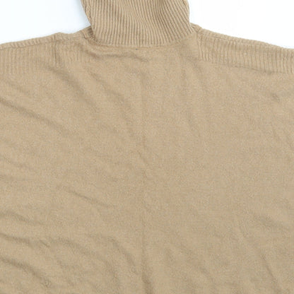 Womens UK Size S New Look Brown Wrap Jumper