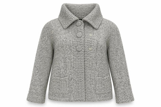 Bonmarché Womens Grey Cardigan Jumper Size L