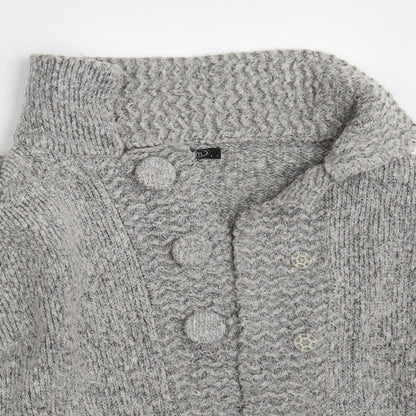 Womens UK Size L BM Grey Cardigan Jumper