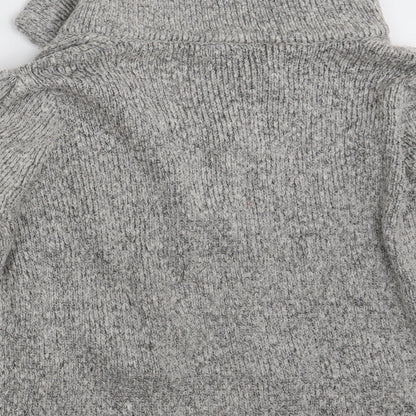 Womens UK Size L BM Grey Cardigan Jumper