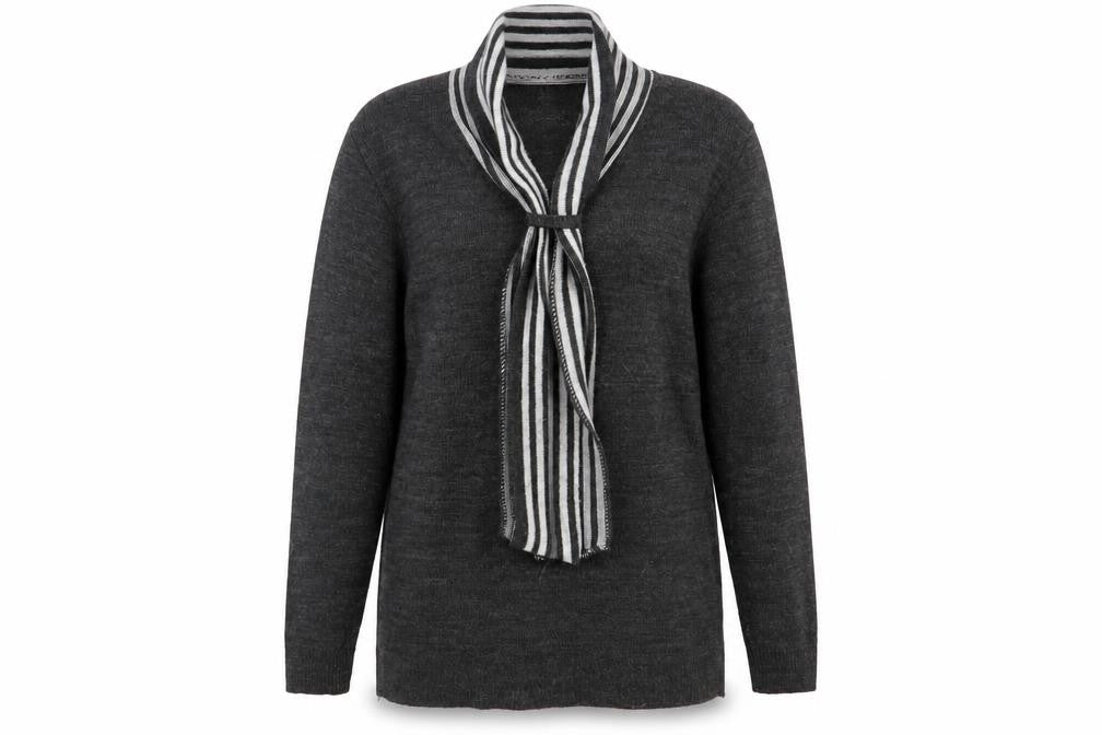 Womens UK Size L Pure & Natural Grey Pullover Jumper