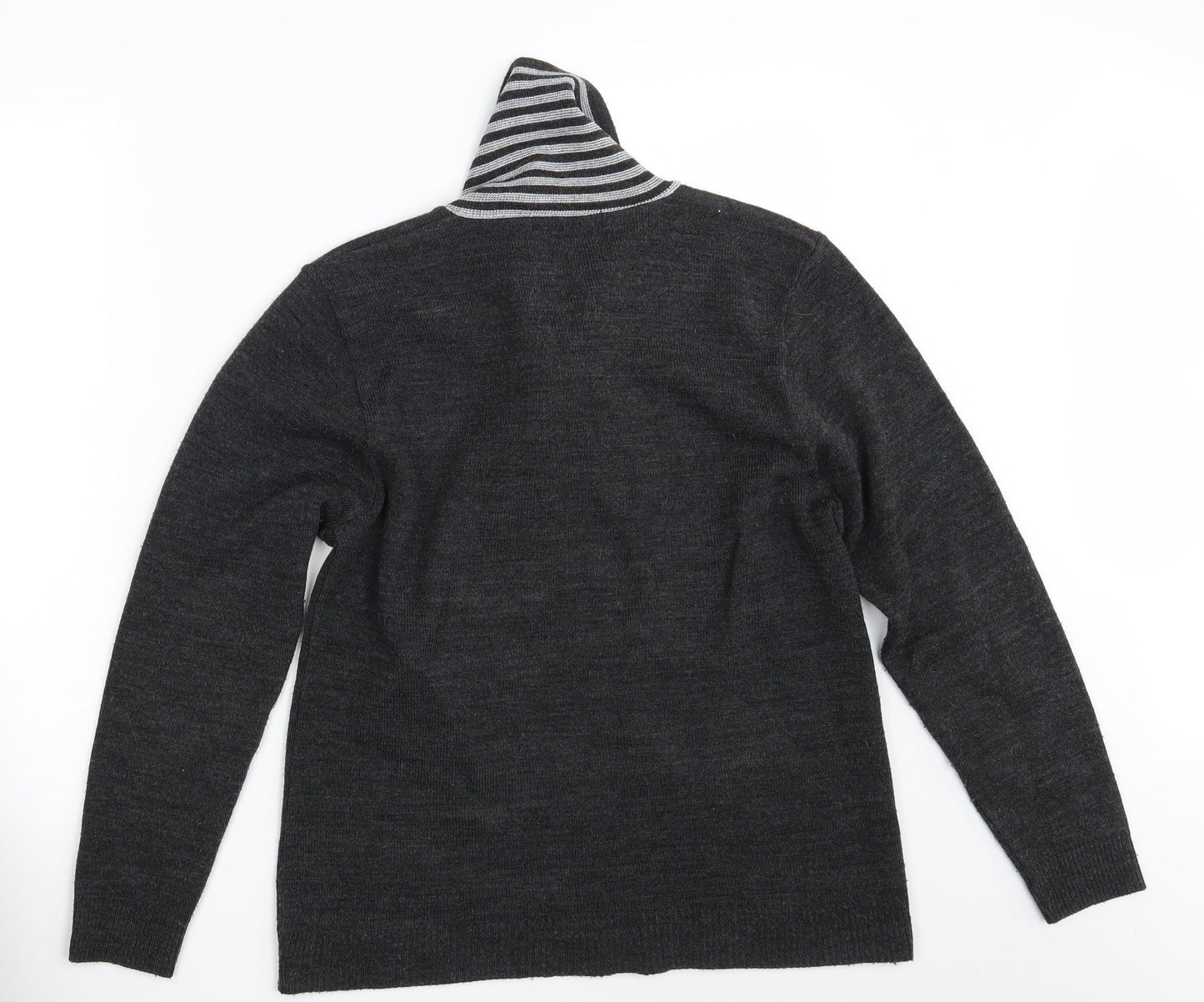 Womens UK Size L Pure & Natural Grey Pullover Jumper