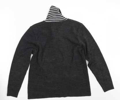 Womens UK Size L Pure & Natural Grey Pullover Jumper