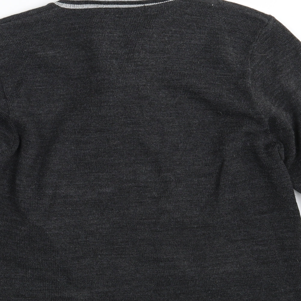 Womens UK Size L Pure & Natural Grey Pullover Jumper