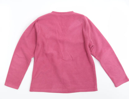 EWM Womens Pink Floral  Pullover Jumper Size 14