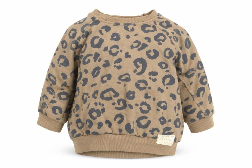 George Girls Brown Animal Print  Pullover Jumper Size 2-3 Years