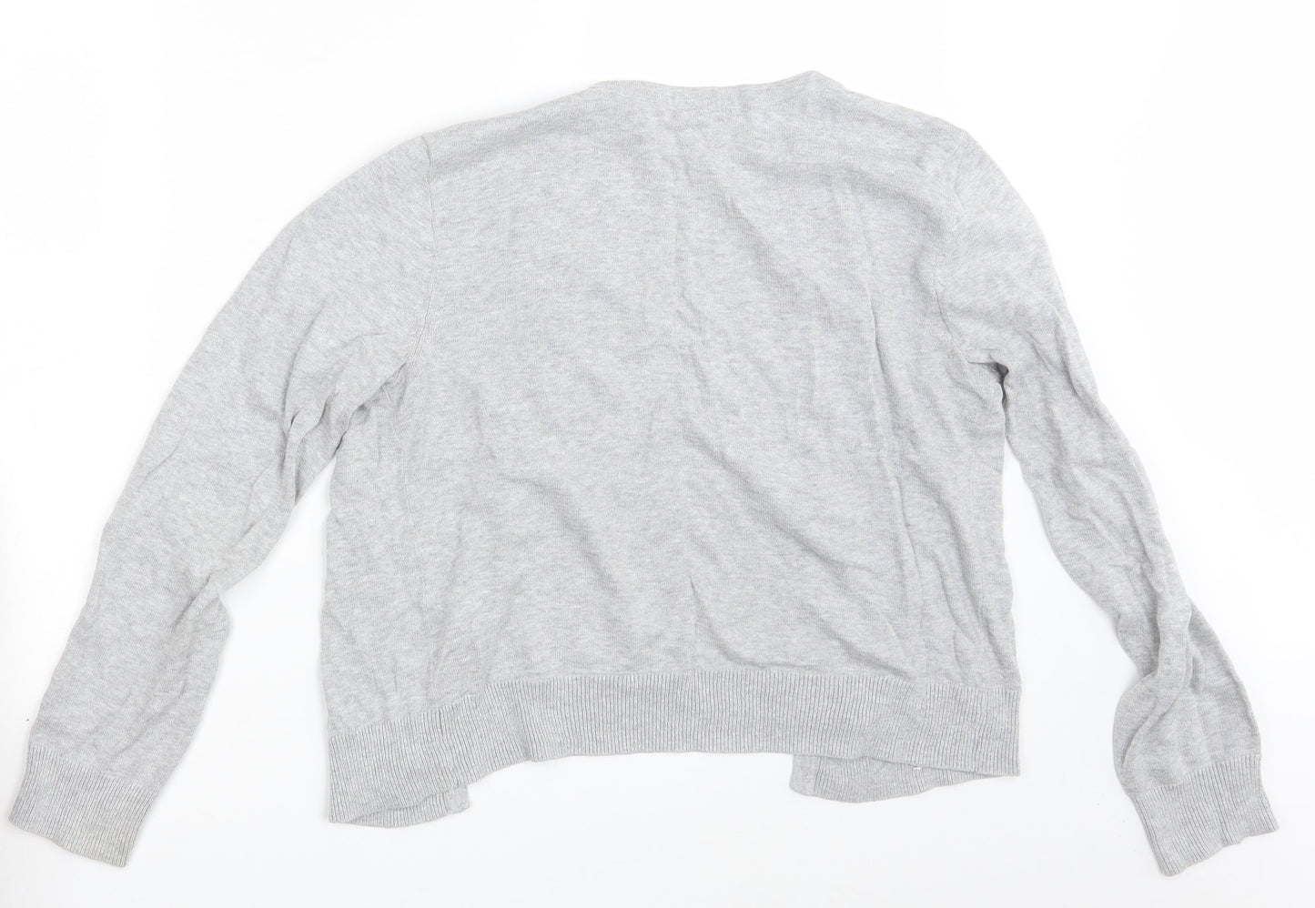 Womens UK Size M H&M Grey Cardigan Jumper