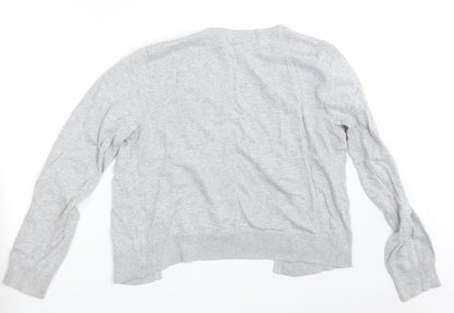 Womens UK Size M H&M Grey Cardigan Jumper