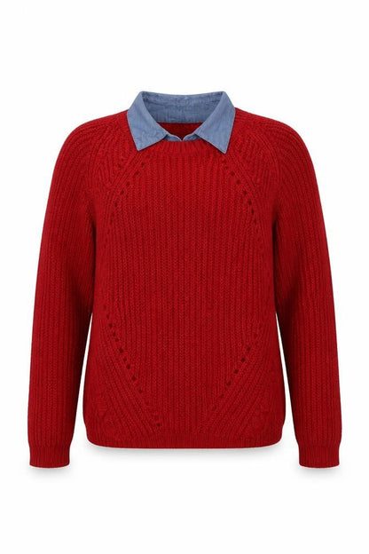 Womens UK Size 12 NEXT Red Pullover Jumper