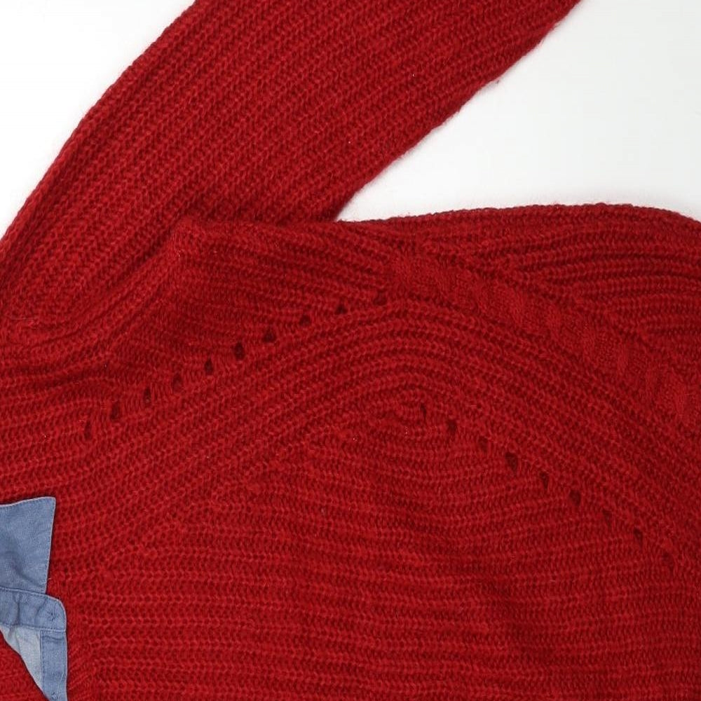 Womens UK Size 12 NEXT Red Pullover Jumper