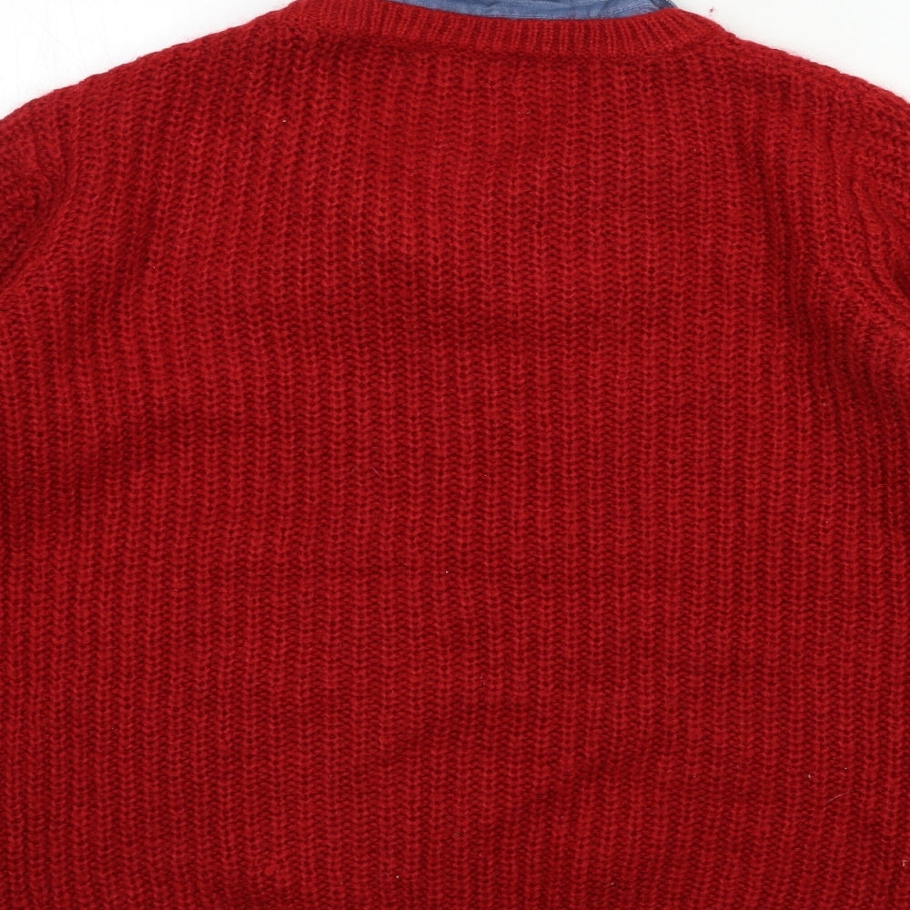 Womens UK Size 12 NEXT Red Pullover Jumper