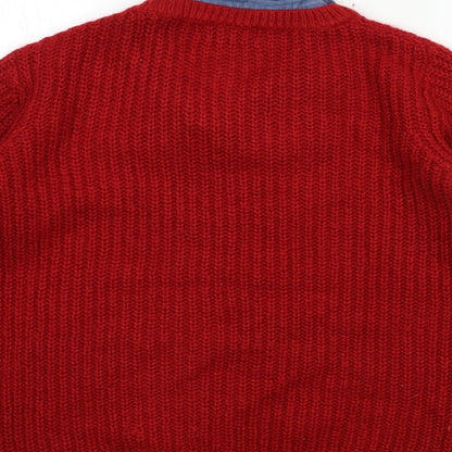 Womens UK Size 12 NEXT Red Pullover Jumper