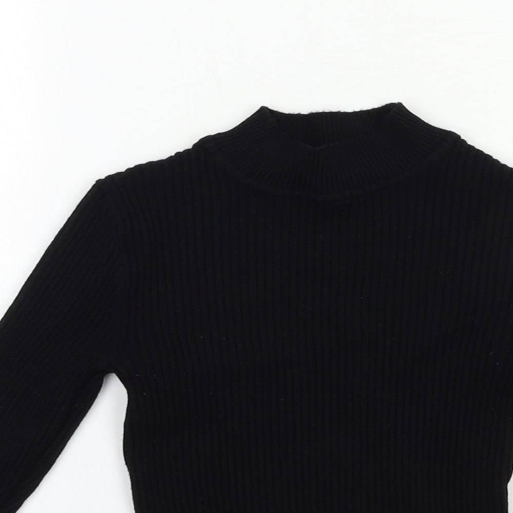 Primark Womens Black  Knit Pullover Jumper Size 10