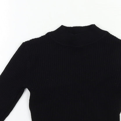 Primark Womens Black  Knit Pullover Jumper Size 10