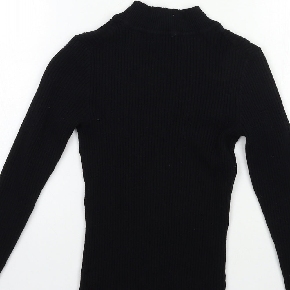 Primark Womens Black  Knit Pullover Jumper Size 10