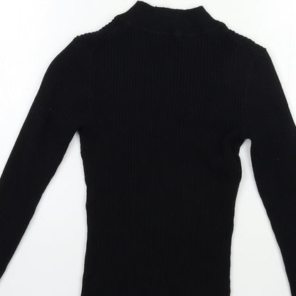 Primark Womens Black  Knit Pullover Jumper Size 10