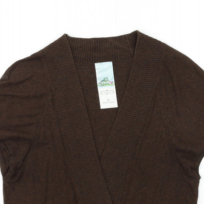 APH ORISM Womens Brown  Knit Cardigan Jumper Size S