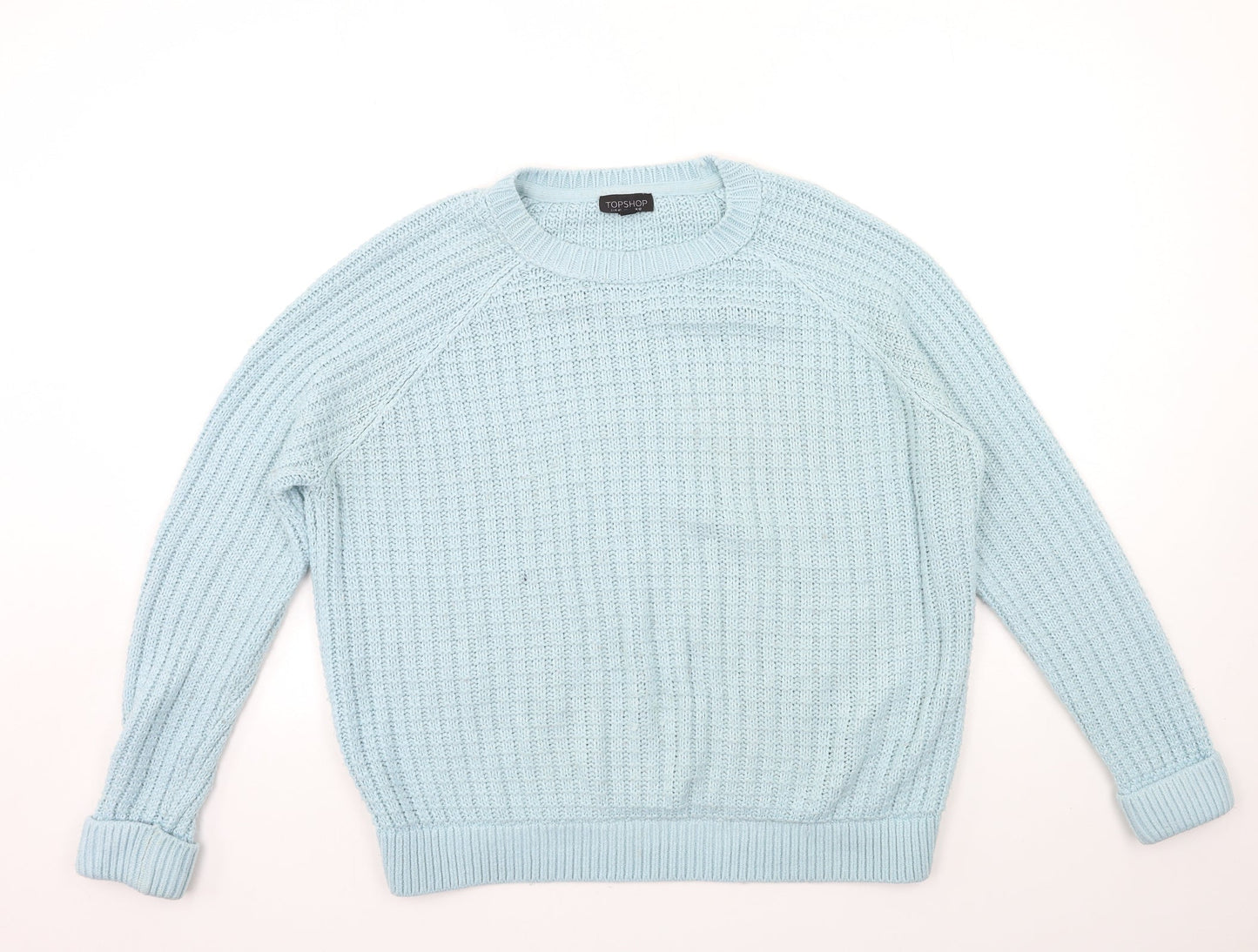 Womens UK Size 12 Topshop Blue Pullover Jumper