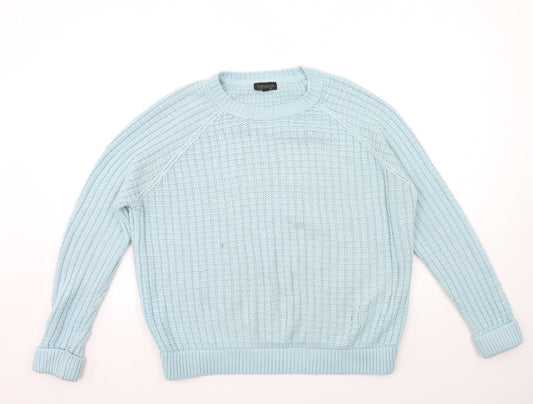 Womens UK Size 12 Topshop Blue Pullover Jumper