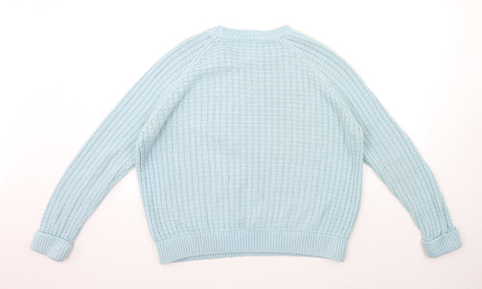 Womens UK Size 12 Topshop Blue Pullover Jumper