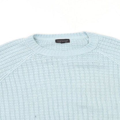 Womens UK Size 12 Topshop Blue Pullover Jumper