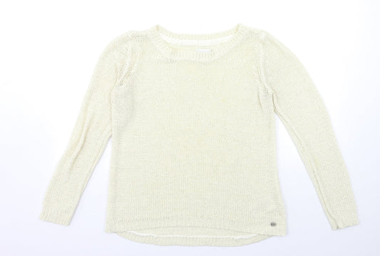 Womens UK Size L Only Beige Pullover Jumper