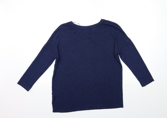 TU Womens Blue  Knit Pullover Jumper Size 10