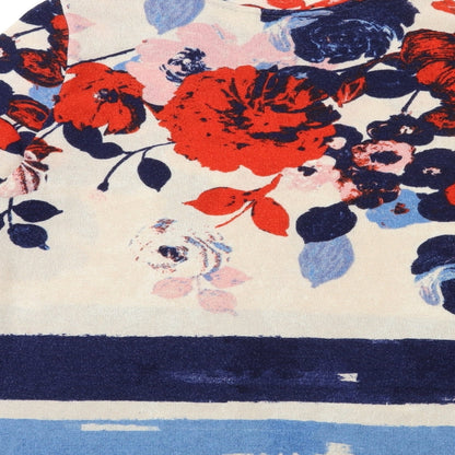 Nutmeg Womens Beige Floral Knit Pullover Jumper Size 10